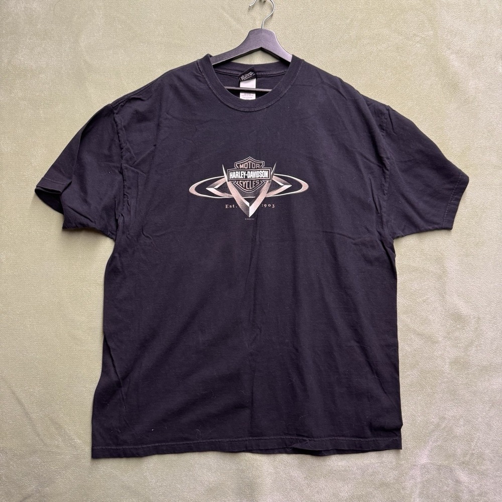Heritage Harley Davidson Edmonton Alberta Canada Black T-Shirt Mens XXL 2XL
